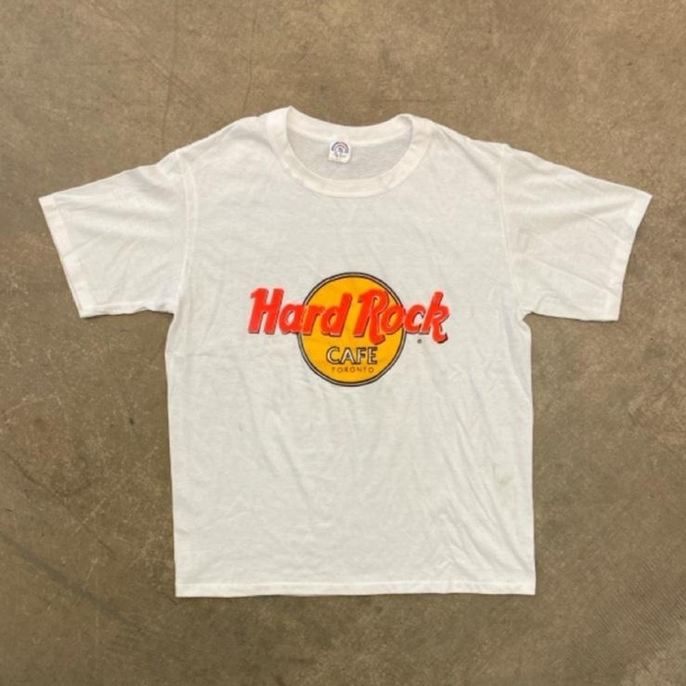 Vintage 80s Hard Rock Cafe Toronto Single Stitch T-Shirt Size XL
